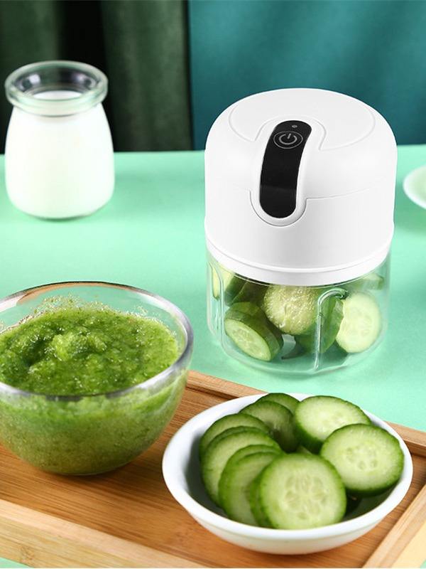 250ml Home Kitchen Appliances Vegetable Meat Electric Mini USB Rechargeable Multifunctional Chopper Garlic Masher Wireless Garlic Beater 