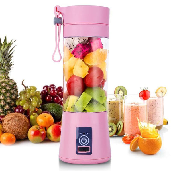 380ML 2/4/6 Blades Handhels Juicer Bottle Portable Mini USB Electric Fruit Citrus Lemon Juicer Blender Squeezer Reamer Machine