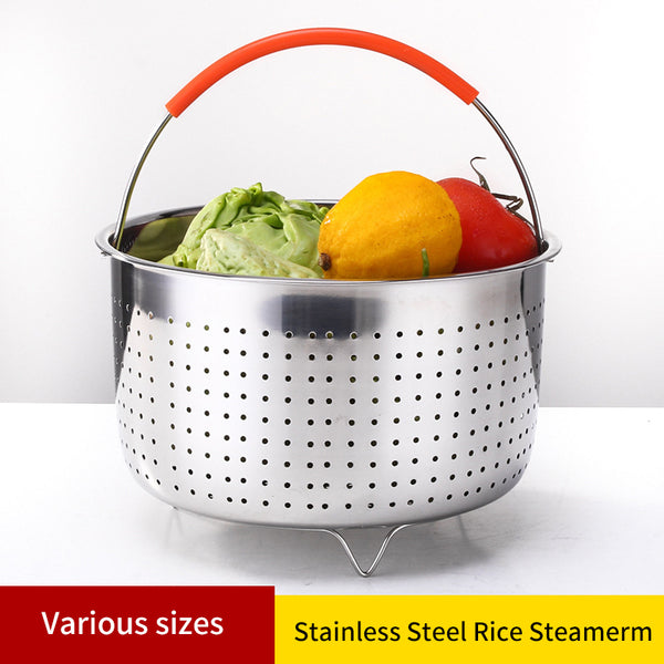 304 Stainless Steel Rice Steamer Electric Rice Cooker Liner Steamer Compartment Pressure Cooker Steamer Water-Insulated Steamer Rack