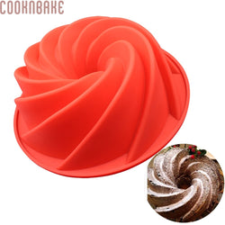 COOKNBAKE DIY Silicone Dessert Bakeware Cake Mold Maelstrom Silicone Big Cake Mold DIY Baking Tool