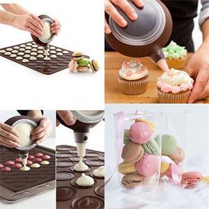 30cacities Bakeware Macaron Mold Silicone Mat Macaroon Dessert Baking Pastry Cookie Sheet DIY