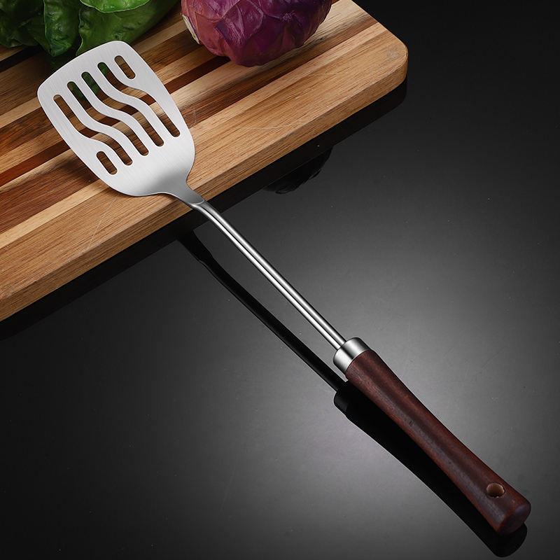 304 Stainless Steel Kitchen Utensil Set with wooden handle New design Kitchen Gadgets Cookware