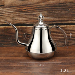 1.2/1.8L Latin Pot Stainless Steel Tea Pot with Tea Strainer Teapot Coffee Pot Induction Cooker Kettle Teaware Sets