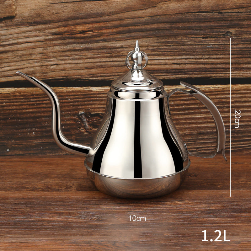 1.2/1.8L Latin Pot Stainless Steel Tea Pot with Tea Strainer Teapot Coffee Pot Induction Cooker Kettle Teaware Sets