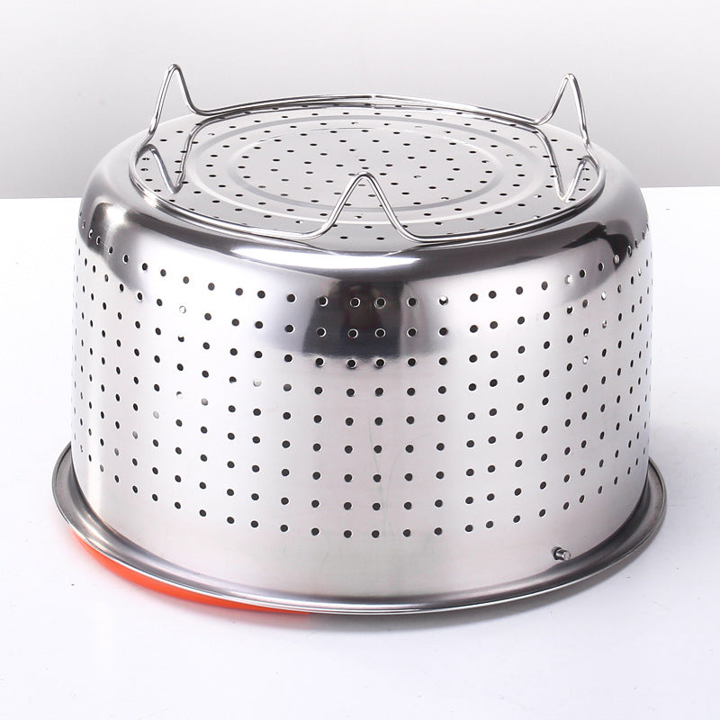 304 Stainless Steel Rice Steamer Electric Rice Cooker Liner Steamer Compartment Pressure Cooker Steamer Water-Insulated Steamer Rack