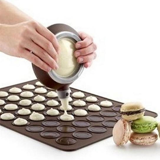 30cacities Bakeware Macaron Mold Silicone Mat Macaroon Dessert Baking Pastry Cookie Sheet DIY