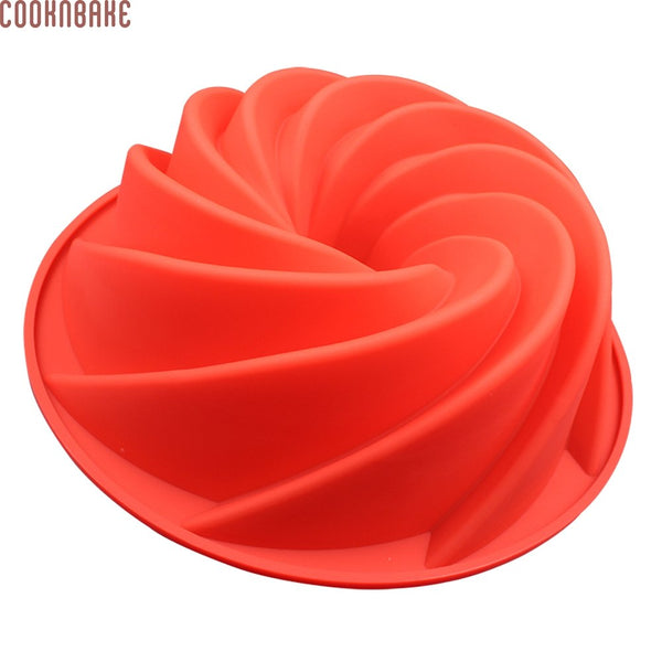 COOKNBAKE DIY Silicone Dessert Bakeware Cake Mold Maelstrom Silicone Big Cake Mold DIY Baking Tool